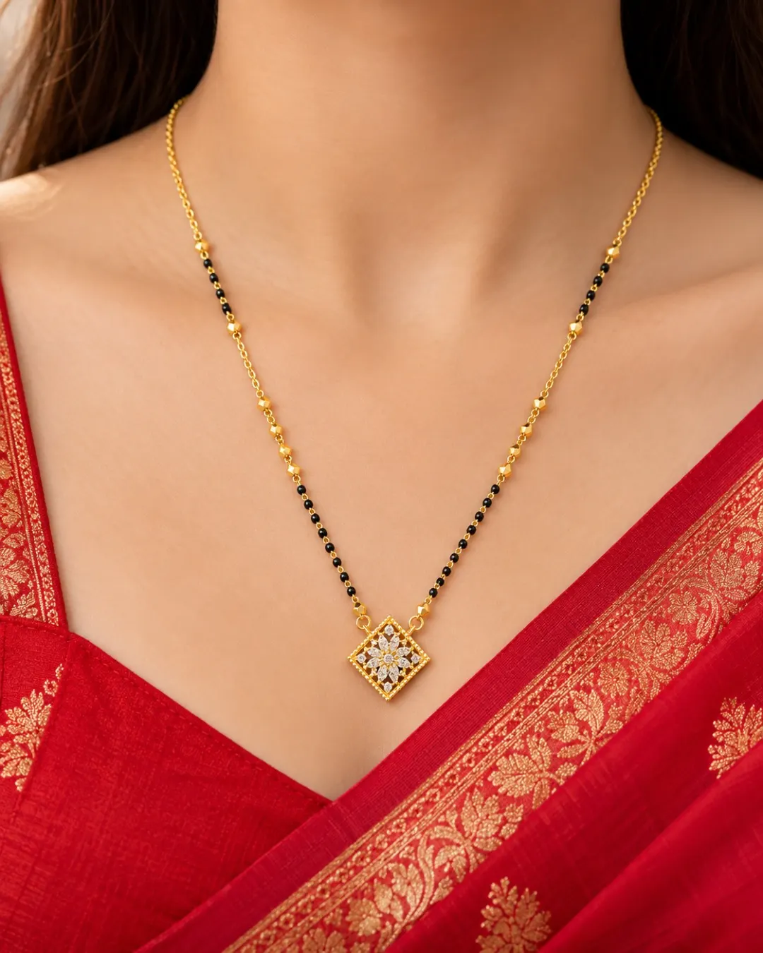 ROYAL DIAMOND CLUSTER MANGALSUTRA