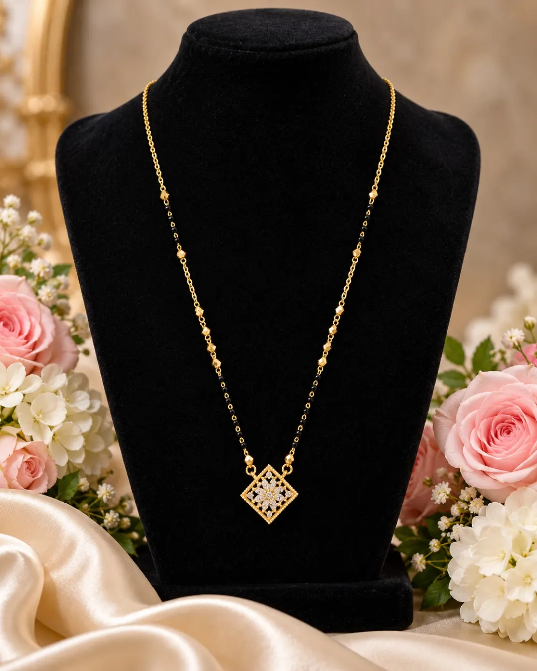 ROYAL DIAMOND CLUSTER MANGALSUTRA