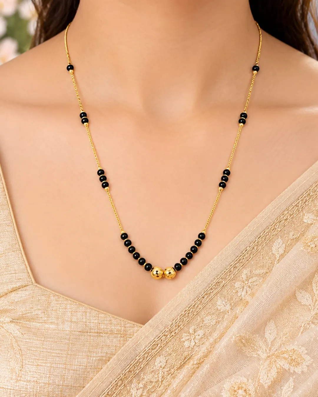 CLASSIC GOLDEN BEAD MANGALSUTRA
